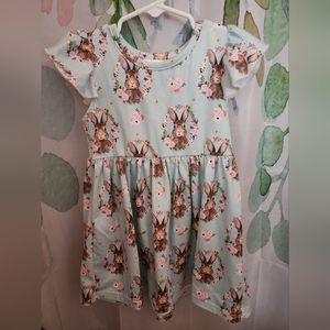 Shein Toddler Girl Easter Bunny Peter Cottontail Dress sz 2T-3T